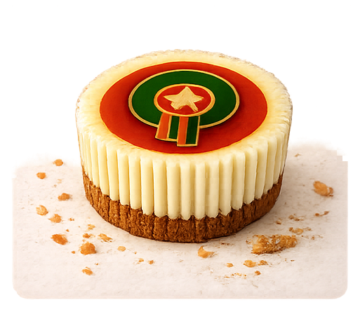 Marokkaanse Trots: mini cheesecake met Marokko-decoratie